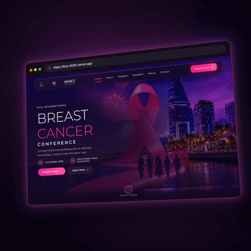 IBCC 2026 Conference — Medical Event Platform screenshot